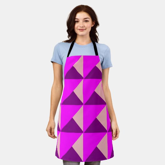 バウハウスキルト エプロン (着用した状態)