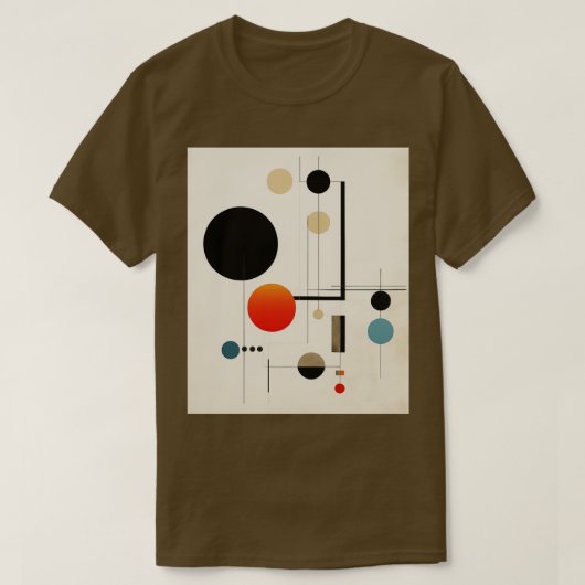 バウハウスグラフィック1 Tシャツ (デザイン正面)