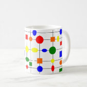 バウハウスグリッド コーヒーマグカップ (正面右)