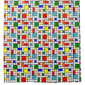 バウハウスグリッド シャワーカーテン (正面)