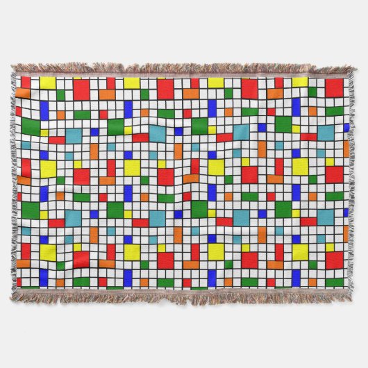 バウハウスグリッド スローブランケット (正面)