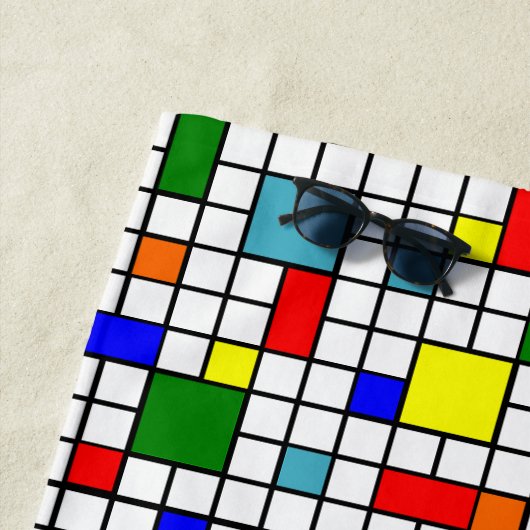 バウハウスグリッド ビーチタオル (インサイチュ)