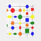 バウハウスグリッド フリースブランケット (正面)