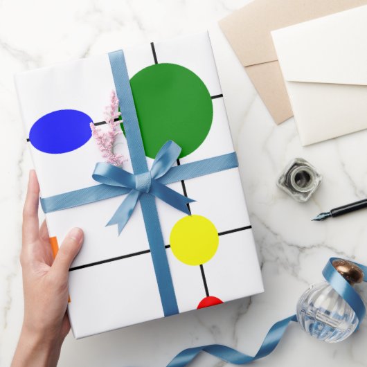 バウハウスグリッド ラッピングペーパー (ギフト)