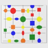 バウハウスグリッド ラッピングペーパー (フラット)