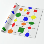 バウハウスグリッド ラッピングペーパー (アンロールド)