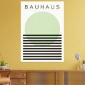 バウハウスグリーンサン キャンバスプリント (インサイチュ (リビング))