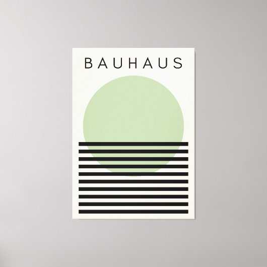 バウハウスグリーンサン キャンバスプリント (正面)