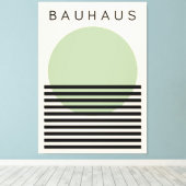 バウハウスグリーンサン キャンバスプリント (インサイチュ (ウッドフロア))