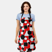 バウハウスコラージュ エプロン (着用した状態)