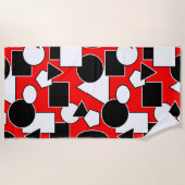 バウハウスコラージュ ビーチタオル (正面)