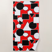 バウハウスコラージュ ビーチタオル (正面)