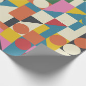 バウハウスコンポジションアートワーク(ヴィンテージパブスト) ラッピングペーパー (角)