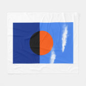 バウハウスサマーホライズン フリースブランケット (正面(横))