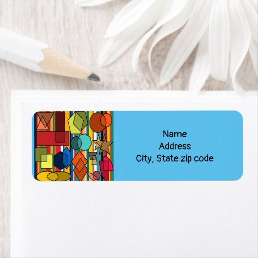 バウハウスシェイプとライン ラベル (インサイチュ)