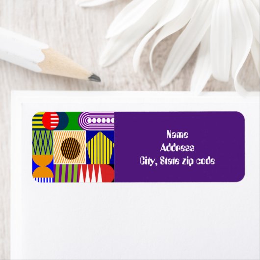 バウハウスシェイプコラージュ ラベル (インサイチュ)