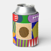 バウハウスシェイプコラージュ 缶クーラー (缶正面)