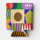 バウハウスシェイプコラージュ 缶クーラー (正面)