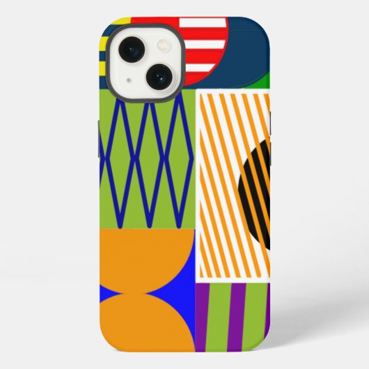 バウハウスシェイプコラージュ iPhoneケース (裏面)