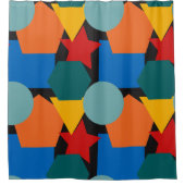 バウハウスシェイプ シャワーカーテン (正面)