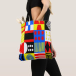 バウハウスシェイプ トートバッグ<br><div class="desc">このトートバッグは、原色と形状のバウハウスデザインを有する。おもしろいはっきりしたと</div>