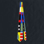 バウハウスシェイプ ネクタイ<br><div class="desc">このネクタイは、原色と形状のバウハウスデザインを持っている。おもしろいはっきりしたと</div>