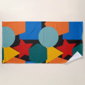 バウハウスシェイプ ビーチタオル (正面)