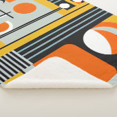 バウハウスジオメトリックデザイン01最適 シェルパブランケット (3/4)