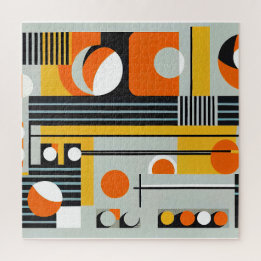 バウハウスジオメトリックデザイン01最適 ジグソーパズル