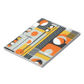 バウハウスジオメトリックデザイン01最適 ノートパッド (回転)