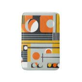 バウハウスジオメトリックデザイン01最適 バスマット (正面縦)