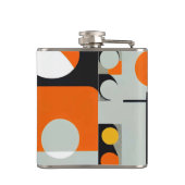 バウハウスジオメトリックデザイン01最適 フラスク (裏面)