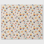 バウハウスジオメトリック抽象芸術パターン#1 ID1068 ラッピングペーパー (フラット)