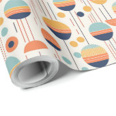 バウハウスジオメトリック抽象芸術パターン#1 ID1068 ラッピングペーパー (ロールコーナー)