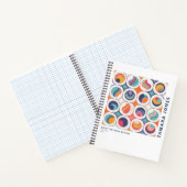 バウハウスジオメトリック抽象芸術パターン#2 ID1068 ノートブック (内部)