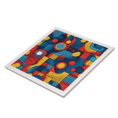 バウハウスジオメトリック抽象芸術パターン#4 ID1068 タイル (側面)