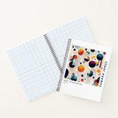 バウハウスジオメトリック抽象芸術パターン#5 ID1068 ノートブック (内部)