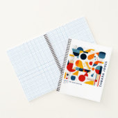 バウハウスジオメトリック抽象芸術パターン#6 ID1068 ノートブック (内部)