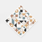 バウハウスジオメトリックXOXO紙ナプキンス スタンダードランチョンナプキン (角)