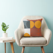 バウハウススタイルグレイ、金ゴールド、ブラウン、ティール(緑がかった色) クッション (椅子)