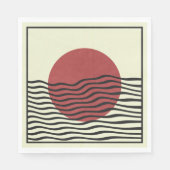 バウハウススタイルサン スタンダードランチョンナプキン (正面)