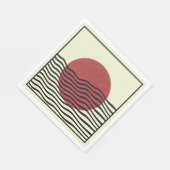 バウハウススタイルサン スタンダードランチョンナプキン (角)