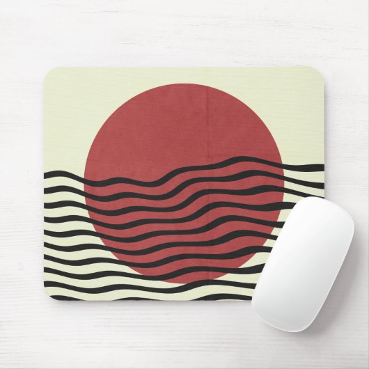 バウハウススタイルサン マウスパッド (マウス)