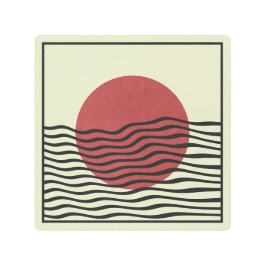 バウハウススタイルサン メタルプリント