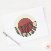 バウハウススタイルサン ラウンドシール (封筒)