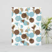 バウハウススタイルモザイクアートパターンスクラップブック紙 (スタンド正面)