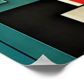 バウハウススタイル 図解入りの、写真付きの ポスター (角)