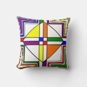 バウハウスステンドグラス クッション (正面)