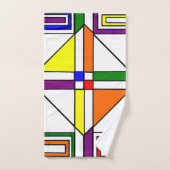 バウハウスステンドグラス バスタオルセット (ハンドタオル)