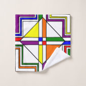 バウハウスステンドグラス バスタオルセット (ウォッシュタオル)